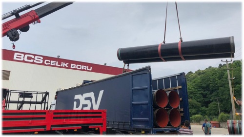 BCS Spiral Welded Pipe Shipment Loading